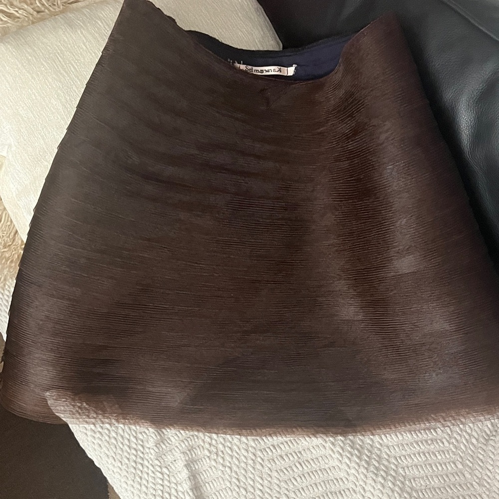 Chic Brown A-Line Skirt